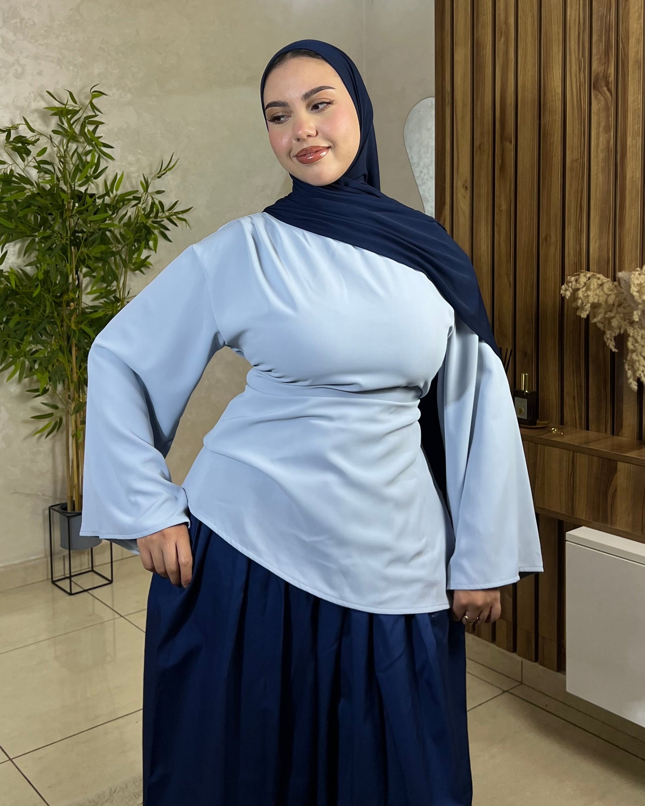 Top Chemise - Tissu Crêpe