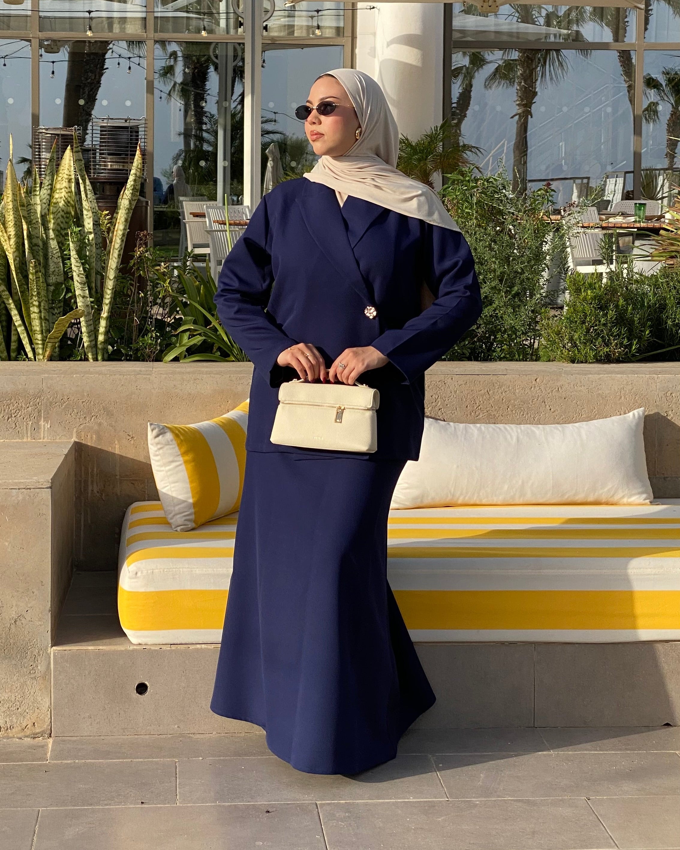 Ensemble Signature — Jupe Maxi & Blazer Croisé
